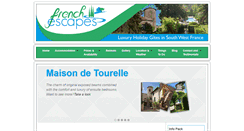 Desktop Screenshot of french-escapes.com