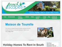 Tablet Screenshot of french-escapes.com